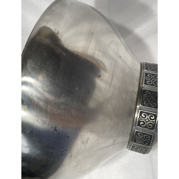 Vtg Mid Century Rogers Insilco Fashion Stainless Salad Serving Bowl 11" Large - Picture 14 of 14